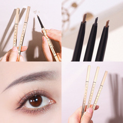Trendy little gold bar-shaped, machete-style eyebrow pencil—double-ended with a triangular tip for perfectly defined brows that stay put without fading! Xixi brand