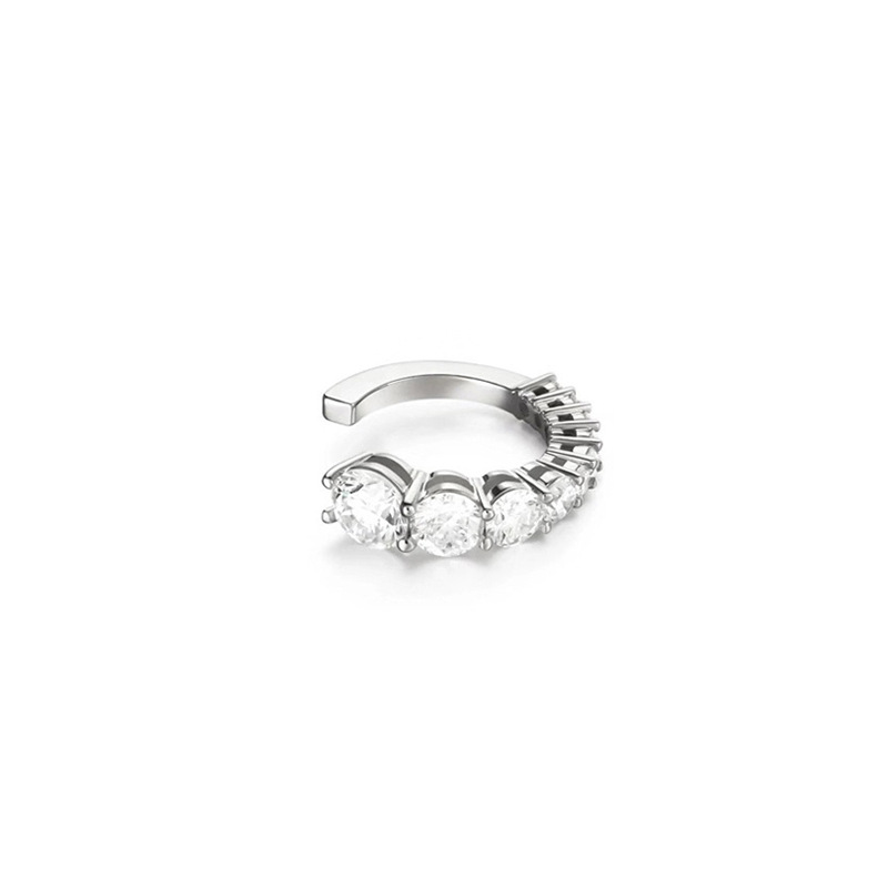 Simple Multi-layer Diamonds C-shaped Ear Clips display picture 4