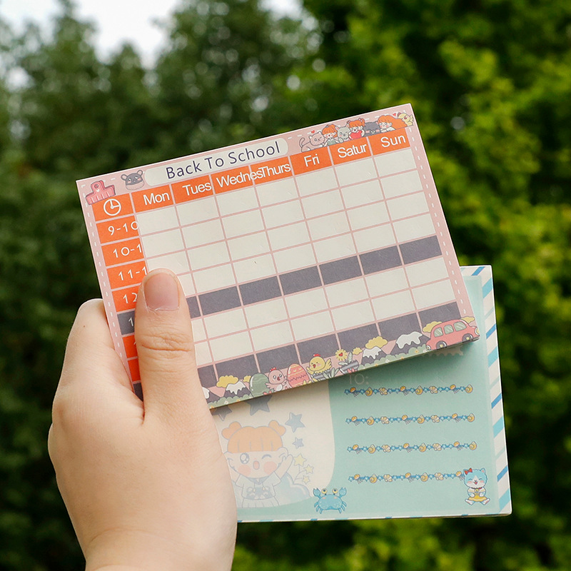 创意新款可爱便签本50张装个性学生文具留言便签本上课记录本厂家