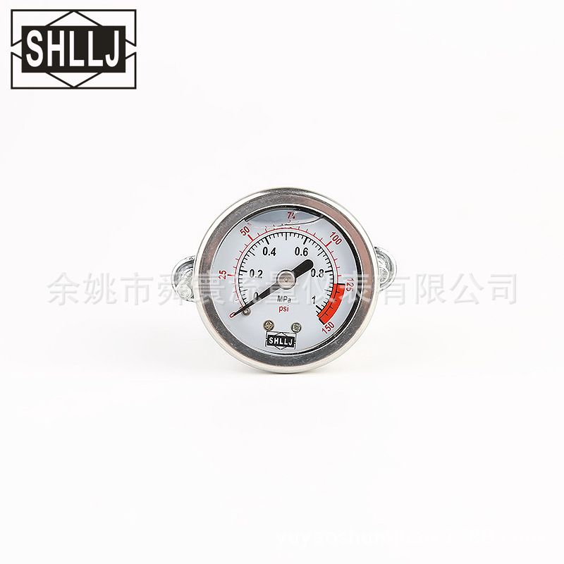 厂家专业生产耐振\充油压力表管道、面板安装YN-60压力表