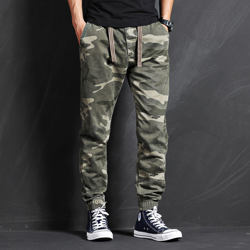 Jogger Pants  Cargo 小脚裤休闲裤工装裤男长裤户外迷彩裤男1021