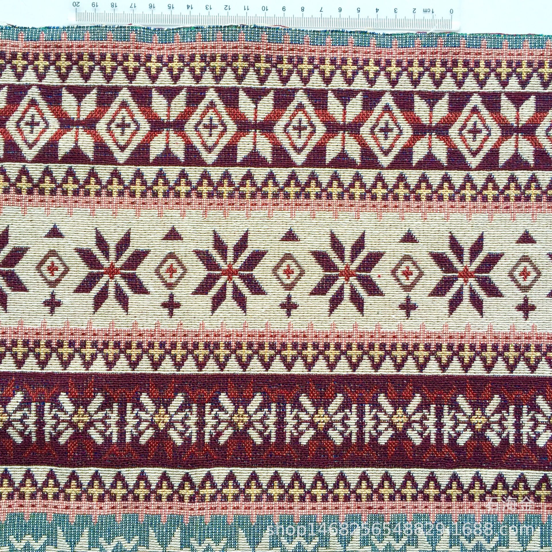 加厚民族风提花布 时尚服装鞋材帽箱包 工艺品沙发抱枕面料