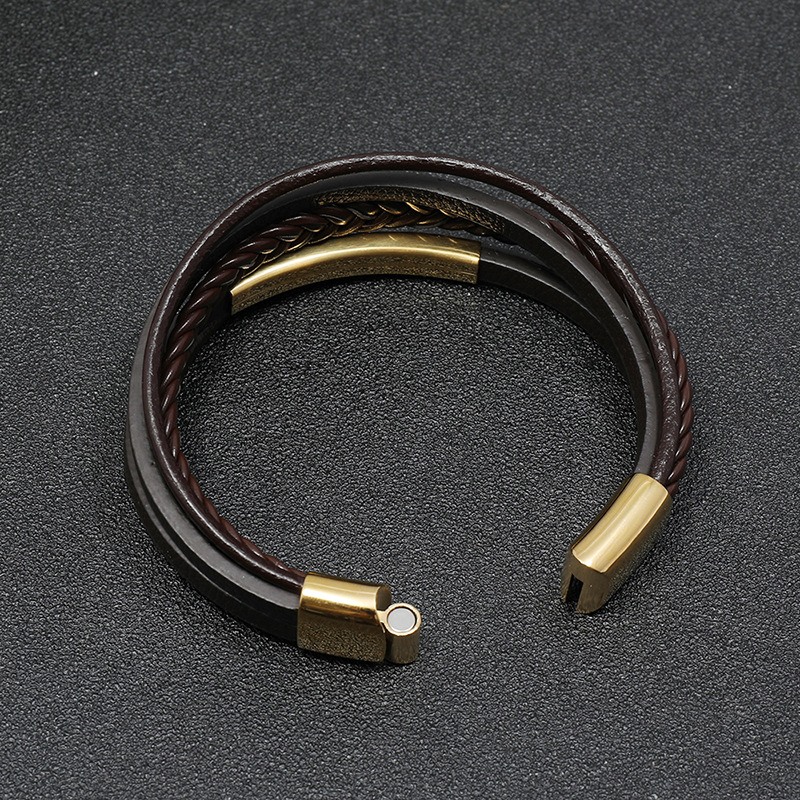 simple  creative menu0027s leather bracelet