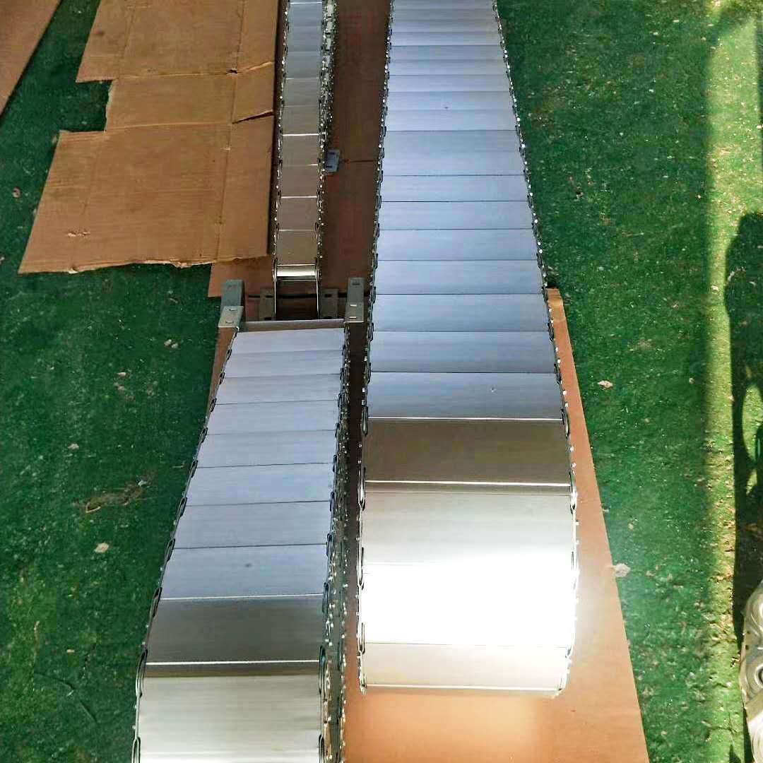 厂家定制桥式机床钢制拖链 穿线钢铝拖链 金属坦克链 量大从优