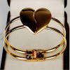 Matte bracelet heart shaped, jewelry, metal accessory, wholesale