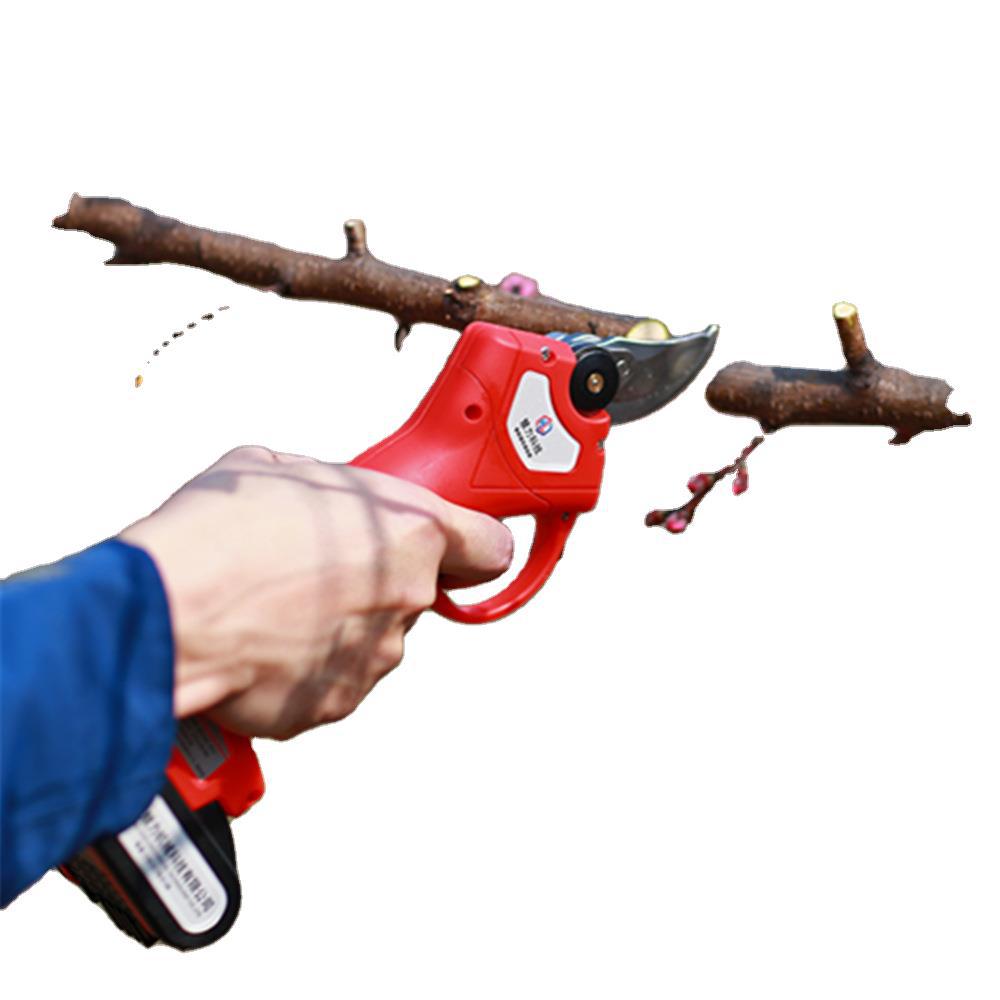 新款电动修枝剪 SK5树枝剪 3公分园林修枝剪果树剪修枝刀