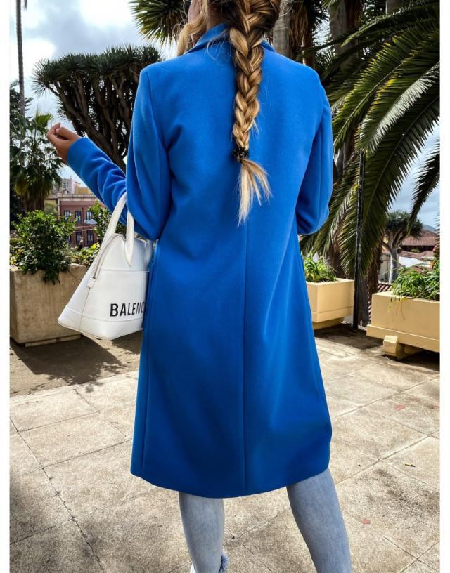 Long Candy Color Lapel Woolen Coat NSYF860