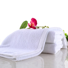 Hotel bath towel manufacturer pure cotton bath towel 21 Zhike Hotel hotel white bath towel can be printed with logo