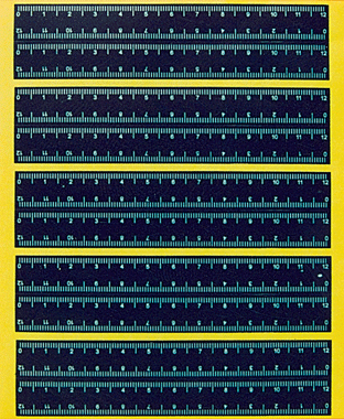黑色不干胶比例尺
