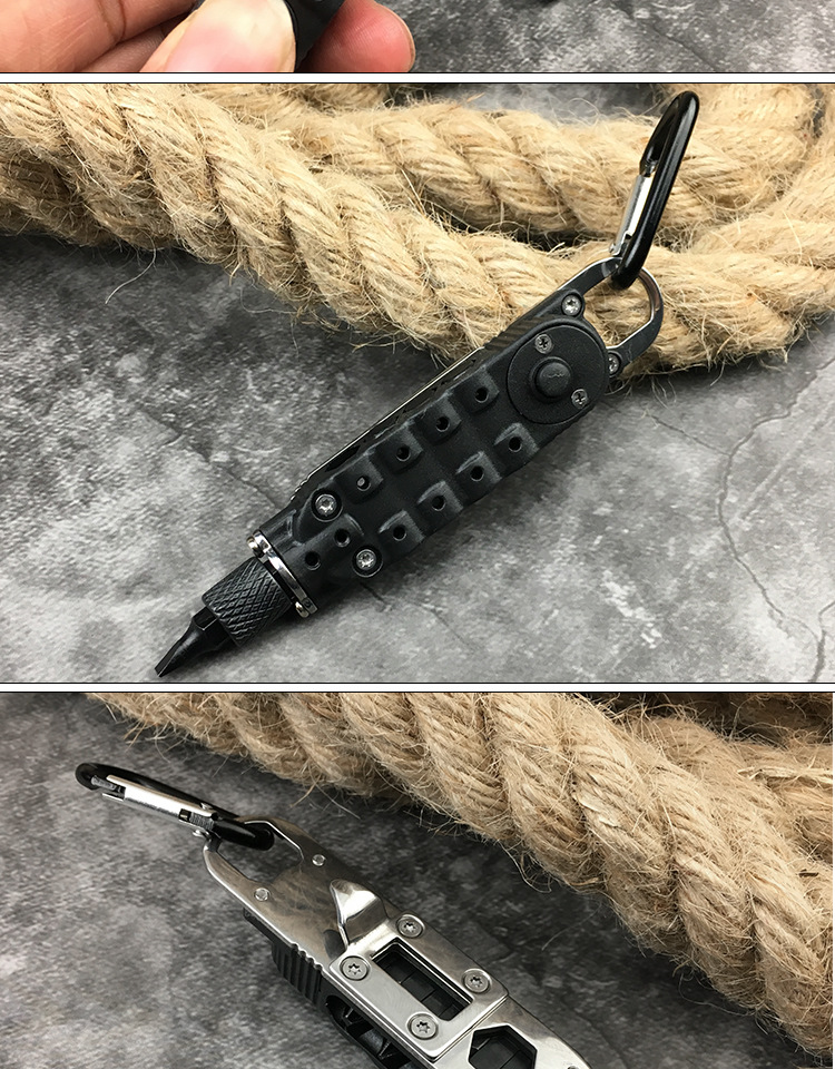 Regalo creativo: mini cacciavite magico multifunzione, portatile per ciclismo all'aperto con luce LED, cacciavite combinato_voghion.com