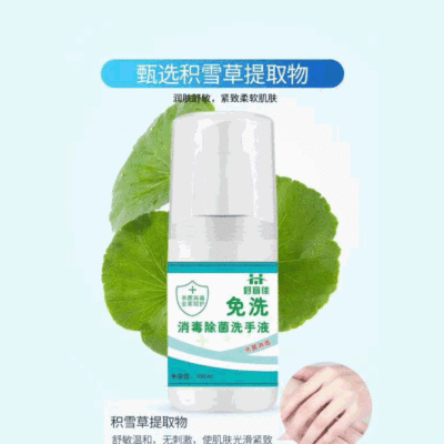 免洗洗手液外出便携式酒精洗手液居家100ml免洗消毒厂家批发|ru