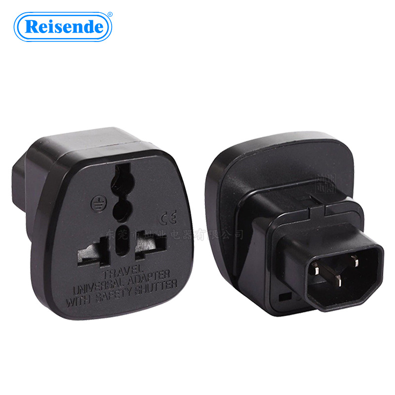 UPS服务器电源转换插头IEC-320 C14品字插转通用孔机箱机柜