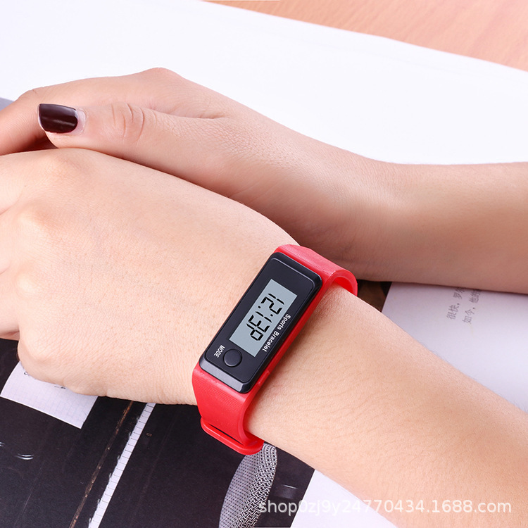 Spot wholesale new LCD fashion Sports Leisure simple step counting bracelet bracelet electronic watch