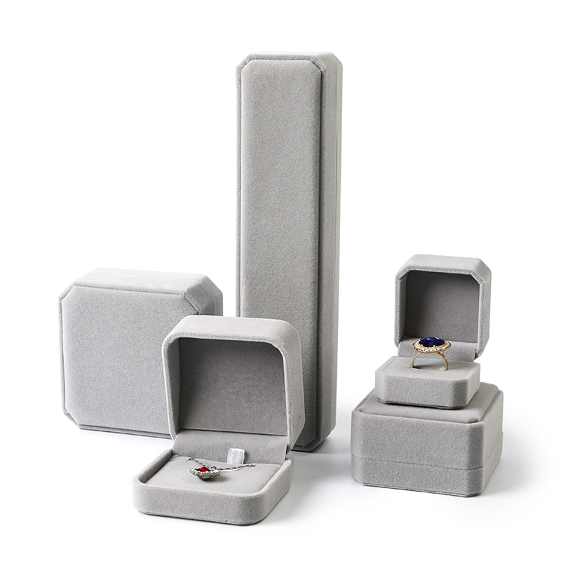 Caja de joyería brazalete caja de anillos joyería de lana almacenar colgante caja de embalaje pendientes caja de regalos al por mayor