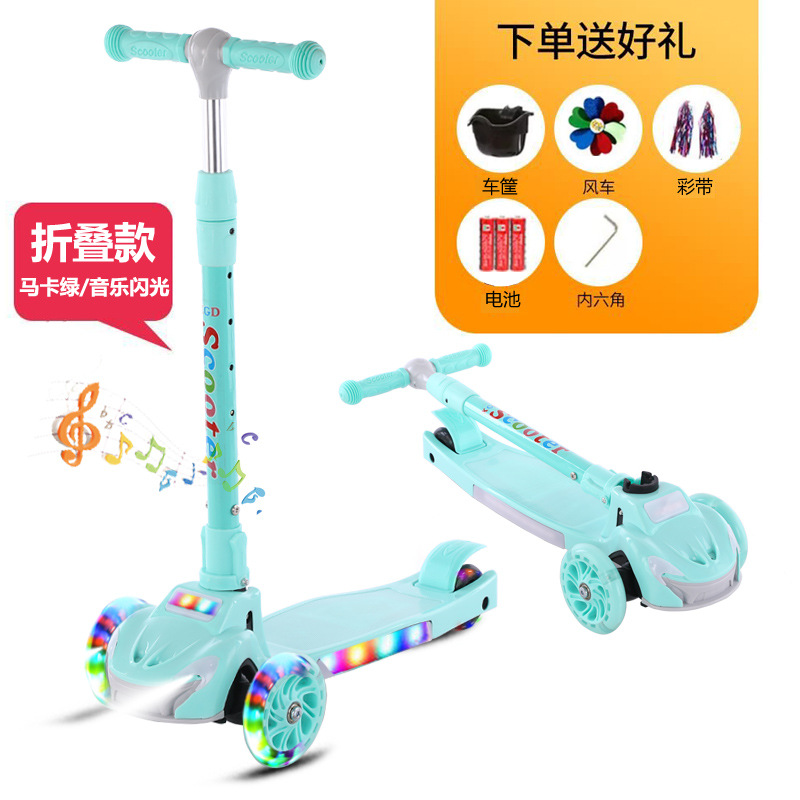 Patinete para niños de 2 a 14 años, tres o cuatro ruedas, diseño graffiti Swiss Flash, venta directa de fábrica.