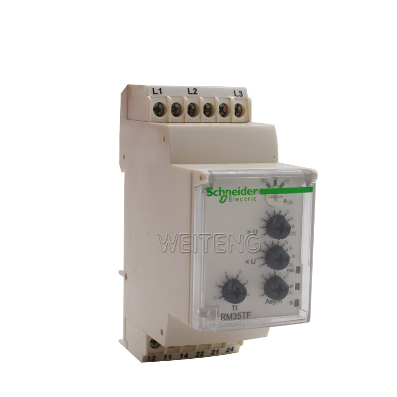 施耐德 RM35TF30 相序继电器 208-480V 缺相过压欠压保护