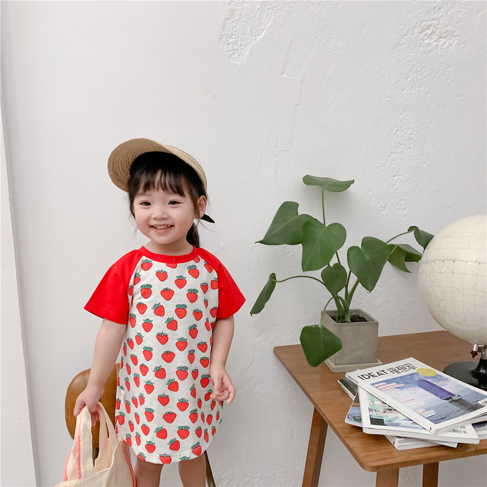 Strawberry T-Shirt Dress Image 5