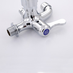 Double-headed multifunctional dual-use washing machine faucet one-to-two two-way water nozzle multi-purpose one-in-two-out three-way 