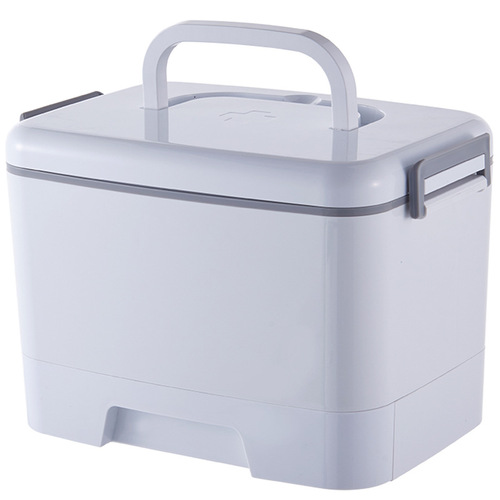 Manufacturer wholesale double-layer storage medicine box large household plastic emergency medicine box portable medicine storage box