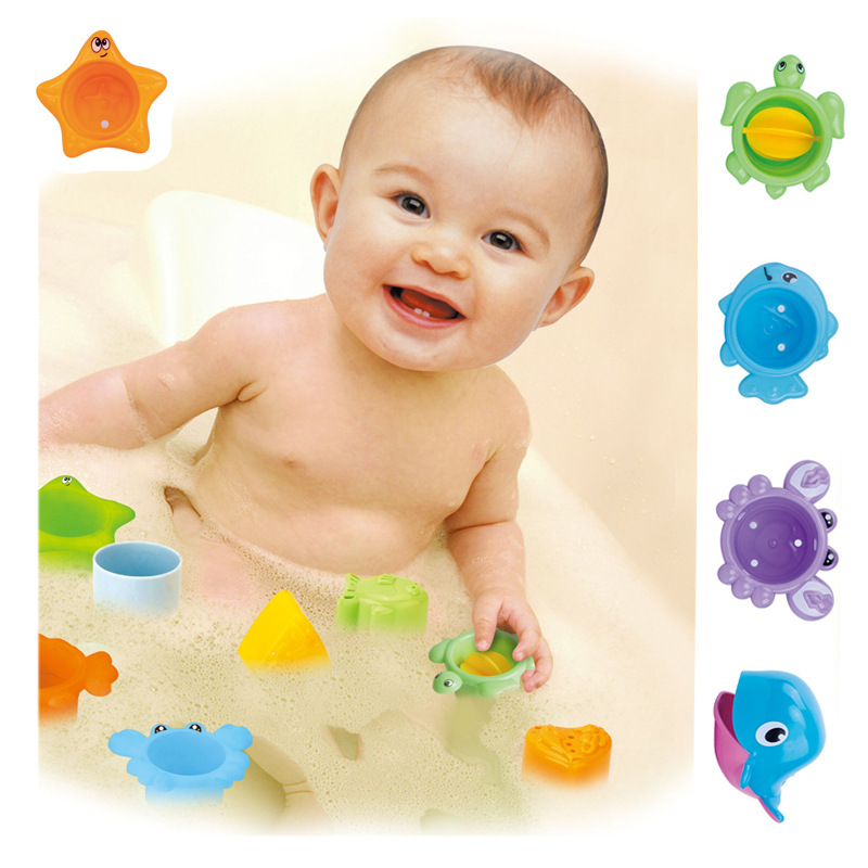 Baño DE LOS NIÑOS Playa juguetes agua océano apilados Taza combinación traje 5 UNID