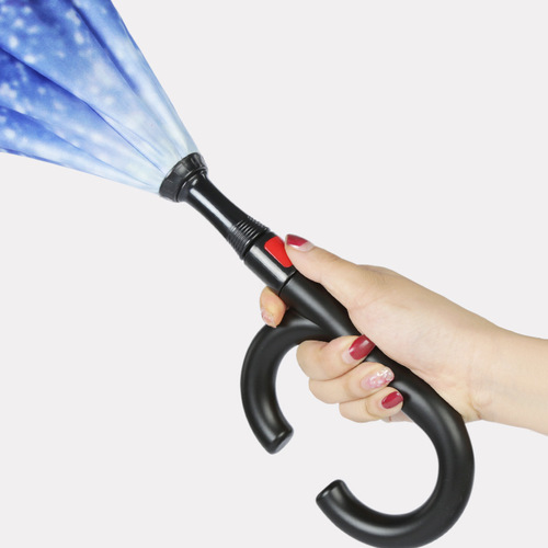 Reverse umbrella, automatic double-layer umbrella, sunny umbrella, hands-free car umbrella, straight umbrella, business long-handled umbrella, advertising logo