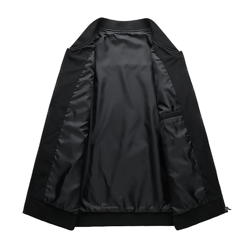 Men's 2023 Vintage Trendy Bomber Thin Zip Up Jacket Spring & Fall Pocket Jacket Outdoor Sports Stand Collar Long Sleeve Coat Winter Men_voghion.com