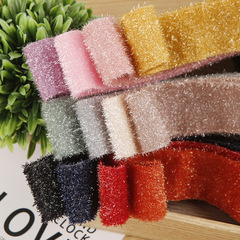 Glossy ribbon fabric hair accessory DIY material packaging clothing burrs Christmas gift box bouquet packaging ribbon