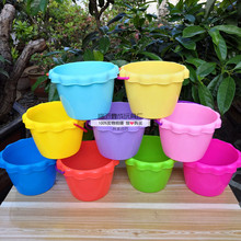 新款塑料玩具小桶 沙滩玩具彩色小水桶儿童过家家沙滩钓鱼玩具桶