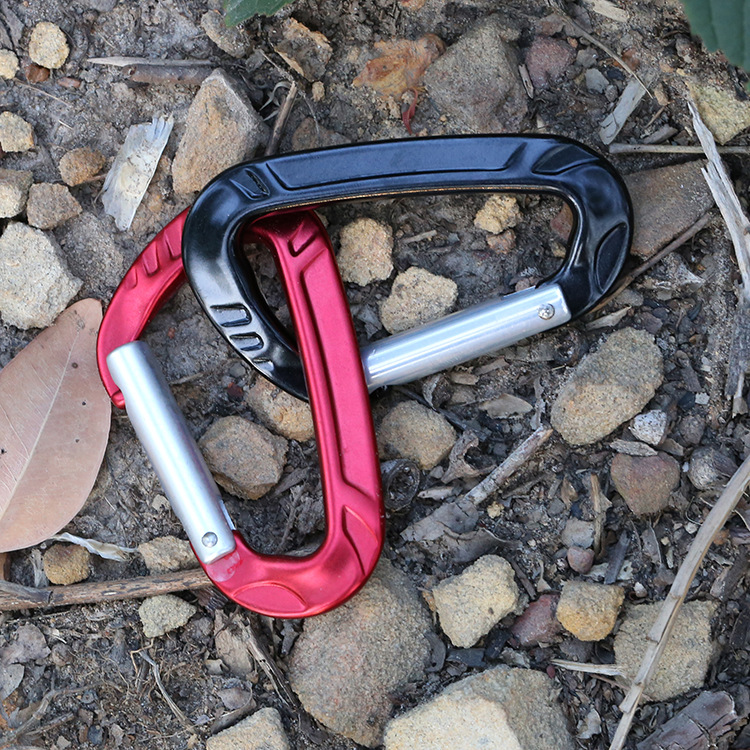 T-Fly高強度航空鋁7075材質攀岩快挂吊床安全扣登山鈎彈簧鈎鋁鈎