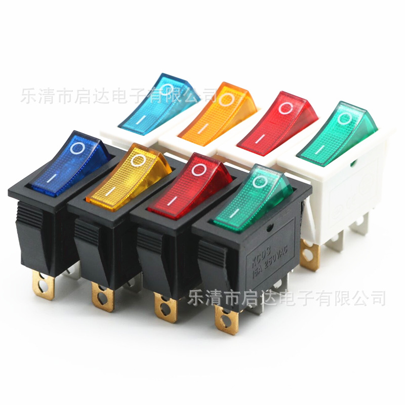 供应 三档船型开关 船型开关 带灯船型开关