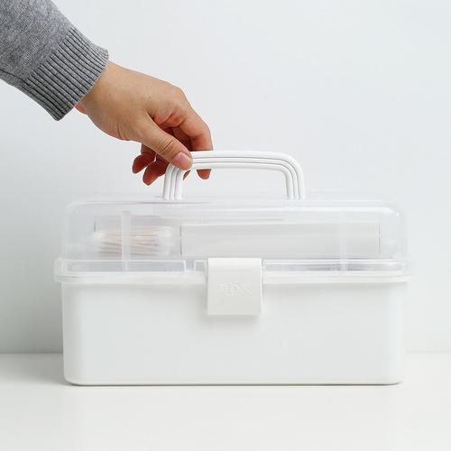 Household multi-layer medical kit portable emergency medical kit large storage box multi-functional household tool box
