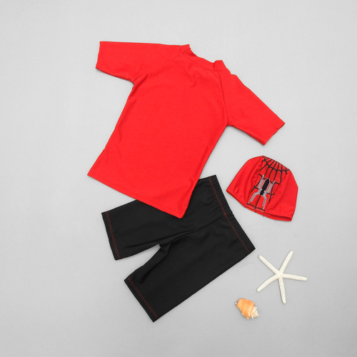 Children's swimsuit boy's split square angle small and medium-sized children's cartoon boy hot spring sun protection swimming suit Korea