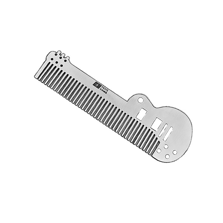 Factory production wholesale 304 stainless steel anti-static multi-functional manual comb, portable steel comb support customization Factory production wholesale 304 stainless steel anti-static multi-functional manual comb, portable steel comb support customization