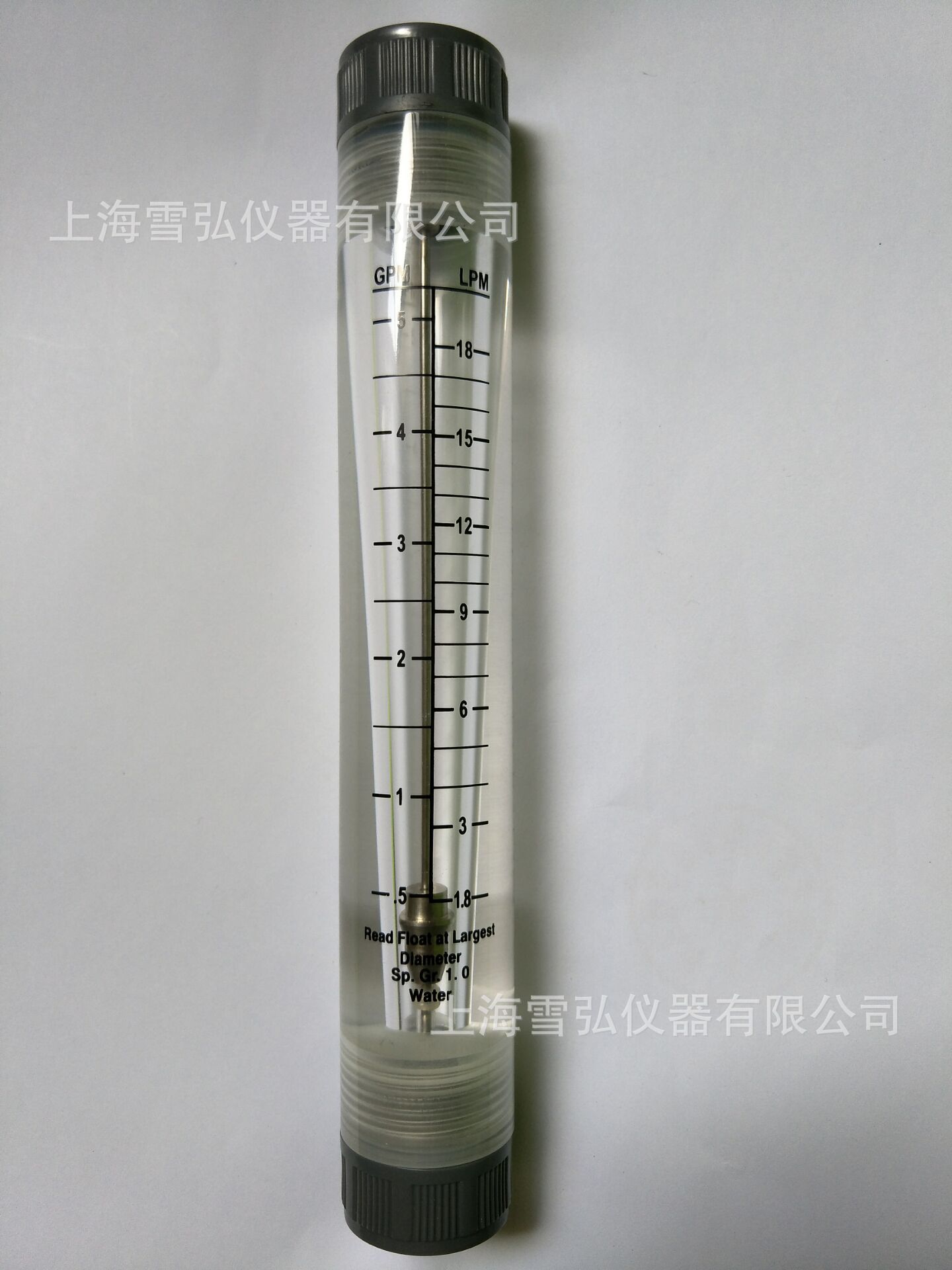 管道水浮子流量计/圆柱形流量计/液体转子流量计/0.5-5/2-18L/min