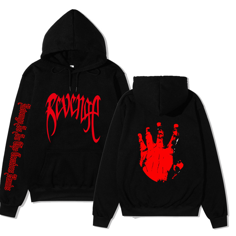 Hot Search Rapper XXXTENTACION Hooded Sweater Commemorative Shirt Casual Teenager Fleece Coat Hot Search Rapper XXXTENTACION Hooded Sweater Commemorative Shirt Casual Teenager Fleece Coat