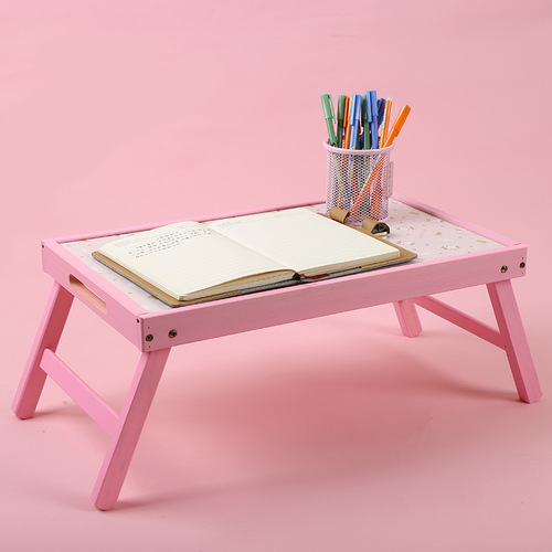 笔记本电脑桌床上用懒人书桌学生宿舍学习桌简易可折叠桌小桌子