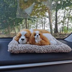 Automobile bamboo charcoal bag, new high-end activated carbon bag, new car interior purification, odor removal, cartoon dog decoration