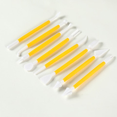 Pottery tools for children and students, hand-made DIY clay sculptures, double-head texture clay sculpture tools