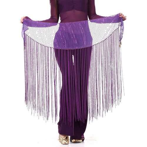 Highlights: tassel waist chain, new practice uniform set, hip scarf, tassel Indian dance costume, performance costume three-piece set