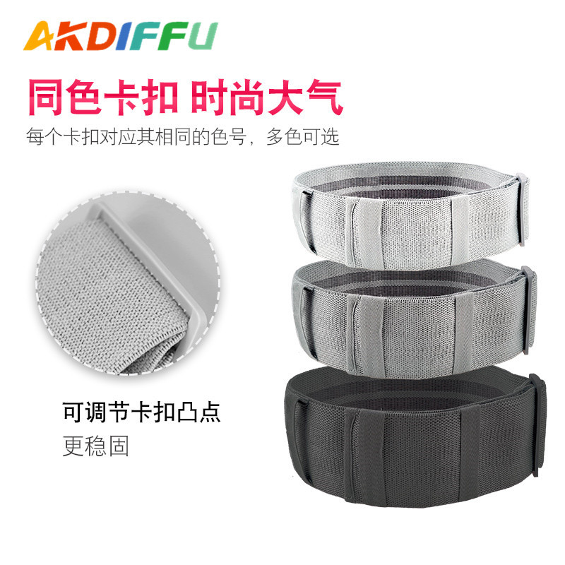 Transporte en interiores Círculo de cadera Algodón Banda de tensión Látex No resbaladizo Ajustable Yoga Squat Resistencia Banda Cadera