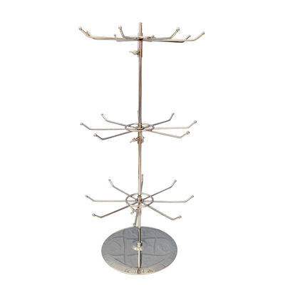 high-grade three layers rotate Metal Display rack Pendant Mobile phone shell Display rack Jewelry Pendant Display Rack Manufactor Direct selling