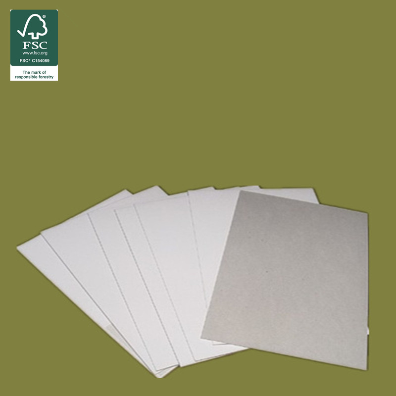 供应FSC 认证300g白卡纸 灰底白板350g双面白 外贸服装衬板用纸|ru