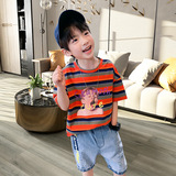 Детские летние шорты, тонкие джинсовые штаны для мальчиков, повседневные брюки, в западном стиле, в корейском стиле