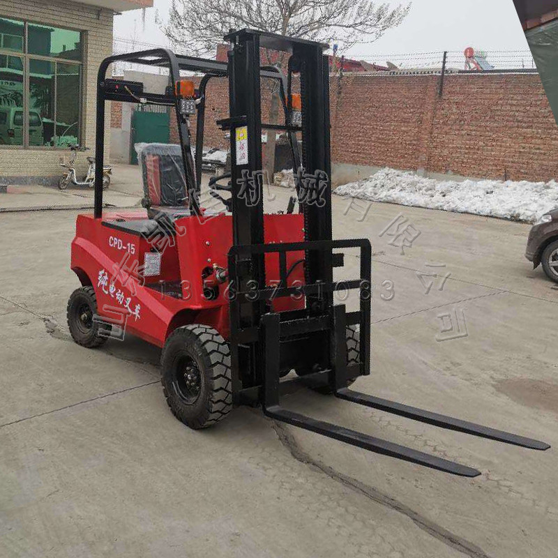 凯佳直供电动四轮叉车全电动叉车 堆高叉车座驾式电动四轮叉车