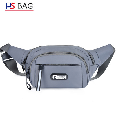 韩版男士腰包新款防水牛津布多用腰间包户外休闲运动大容量收银包