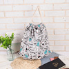 Custom processing new pattern Sen family fresh Bundle pocket Drawstring lady The single shoulder bag Travel? rabbit Canvas bag