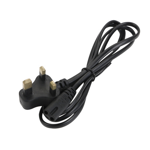 Small British BS8-pin power cord, Small British BS8-pole BS British plug power adapter charging cable