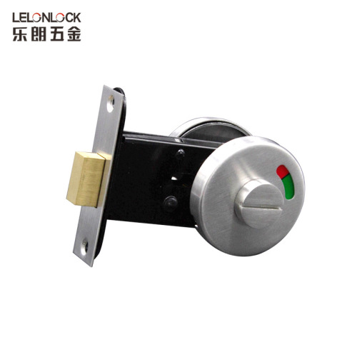 Wholesale stainless steel 304 bathroom red and green indicator lock, public toilet occupied or unavailable indicator partition door lock