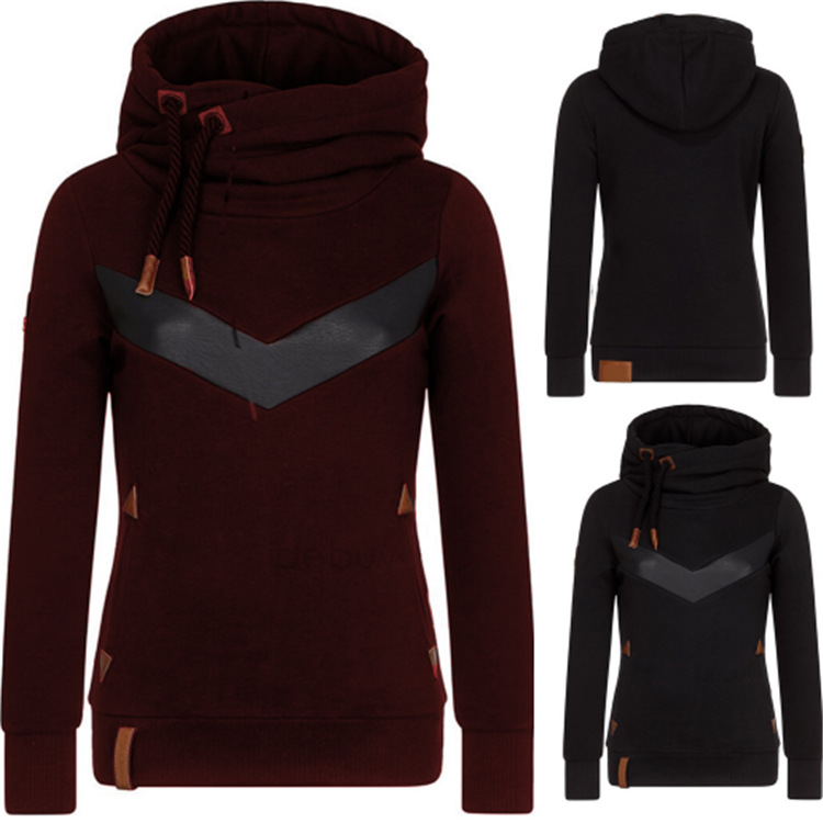 Cross-Border best selling 2022 European and American women's clothing Amazon AliExpress new autumn and winter long sleeve hooded sweater women