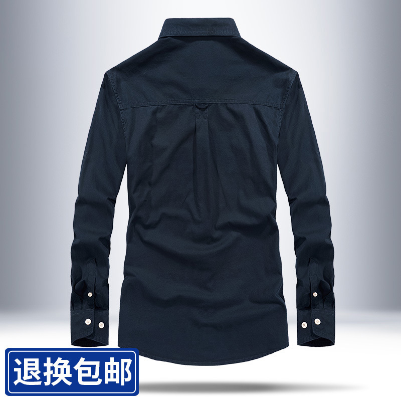 AliExpress Primavera y Otoño Nueva Juventud de los hombres camisa lavada casual Camisa de los hombres ropa de trabajo camisa de los hombres Amazon